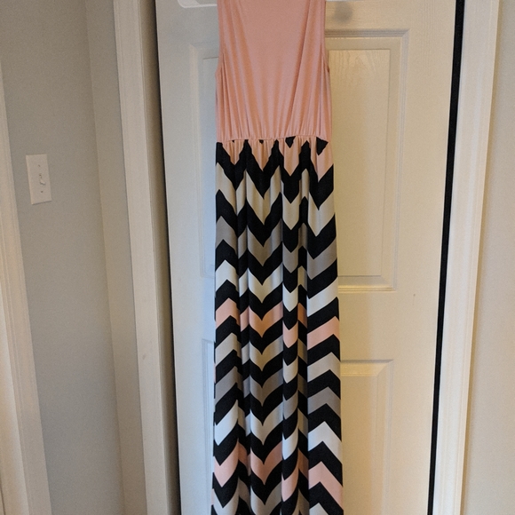 Maxi dress Chevron pattern - Picture 2 of 2
